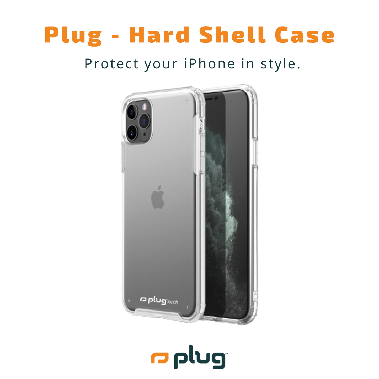 Plug - Hard Shell Clear Case for iPhone 15 Pro Max