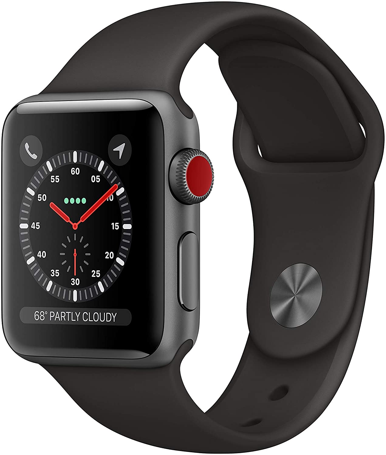 Apple Watch Series 3 38MM Space Gray GPS Cellular Treecard Refurbished Tech