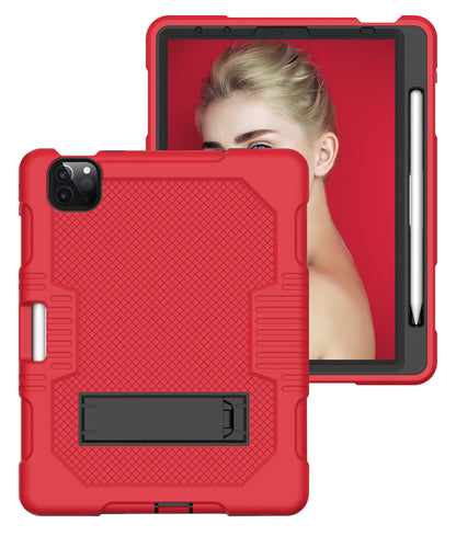 Protective Rugged iPad Case for (10.9-Inch, For iPad Air 4 and 11 inch iPad Pro) - Kickstand Included