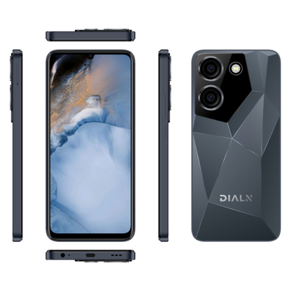 DIALN Juno X68 - Android 14 – 128GB | 4GB RAM | 50MP Camera | Fast Charging | GSM Unlocked